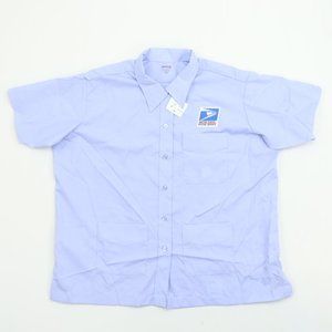 United States Postal Service Women 2XL Short Sleeve Button Uniform Shirt USPS